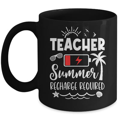 Teacher Summer Recharge Required Last Day School Men Women Mug | siriusteestore