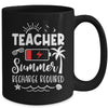 Teacher Summer Recharge Required Last Day School Men Women Mug | siriusteestore