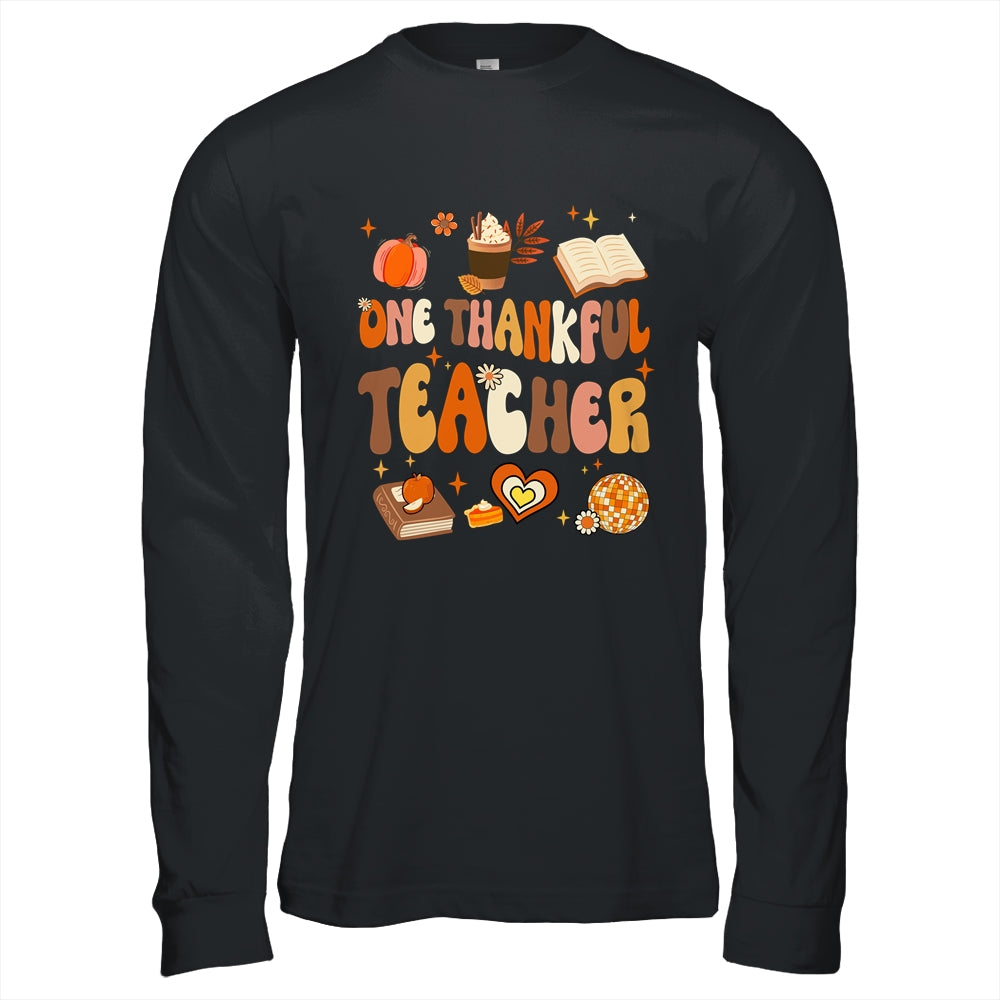Teacher Thanksgiving For Women One Thankful Teacher Shirt & Hoodie | siriusteestore
