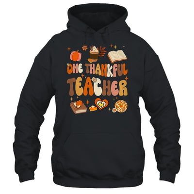 Teacher Thanksgiving For Women One Thankful Teacher Shirt & Hoodie | siriusteestore