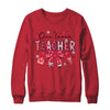 Teacher Valentine's Day One Loved Teacher Coquette Bow Retro Shirt & Sweatshirt | siriusteestore