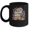 Teacher Women Reading Book Lover Wildflowers Books Graphic Mug | siriusteestore