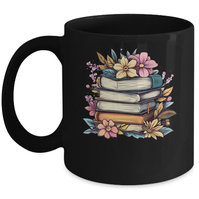 Teacher Women Reading Book Lover Wildflowers Books Graphic Mug | siriusteestore