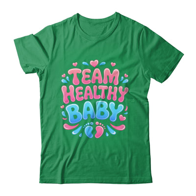Team Healthy Baby Gender Reveal Party Announcement Shirt & Sweatshirt | siriusteestore