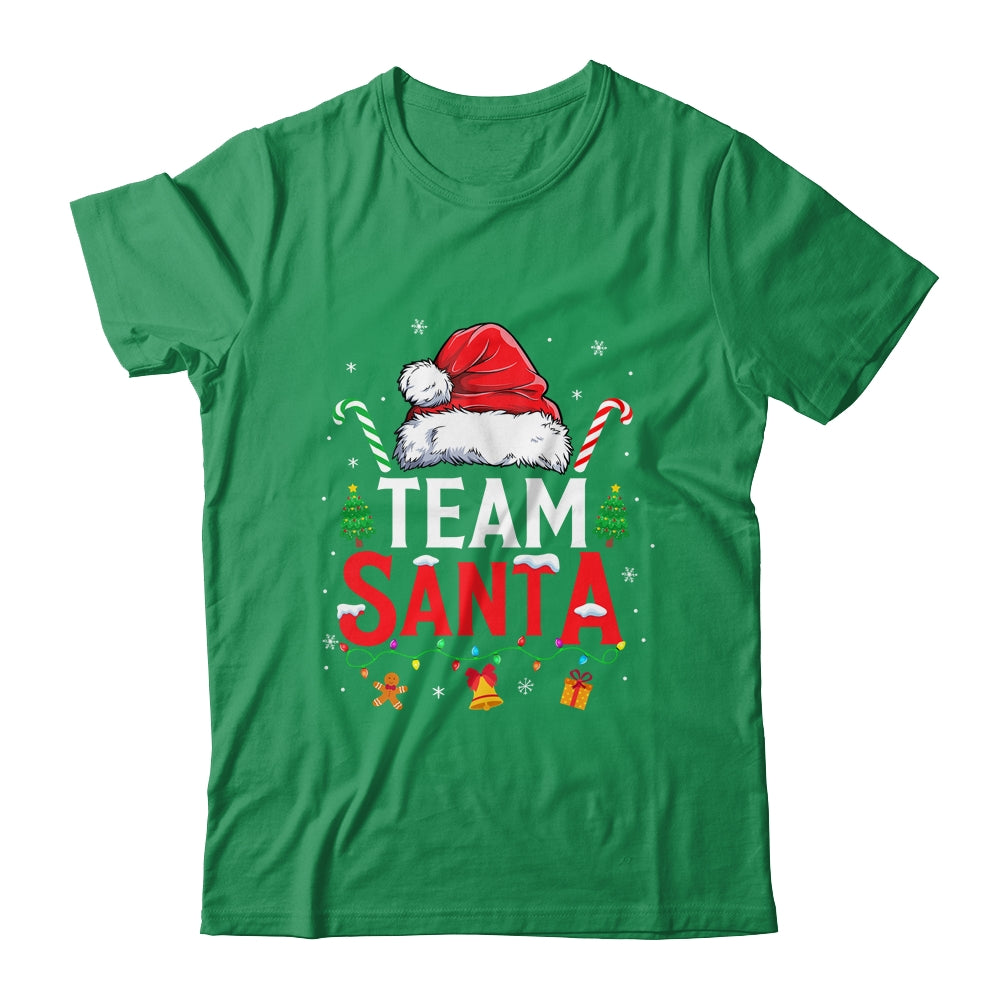 Team Santa Red Plaid Christmas Family Matching Boys Girls Shirt & Sweatshirt | siriusteestore