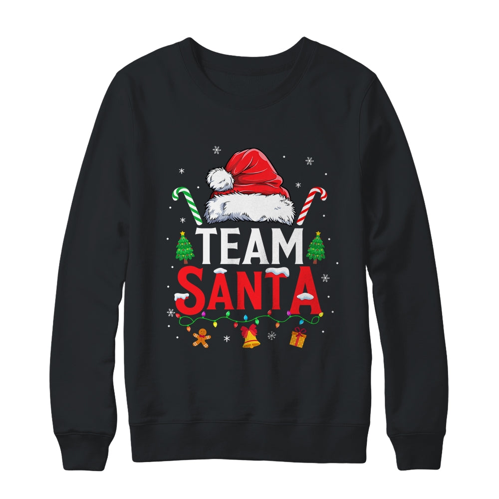 Team Santa Red Plaid Christmas Family Matching Boys Girls Shirt & Sweatshirt | siriusteestore