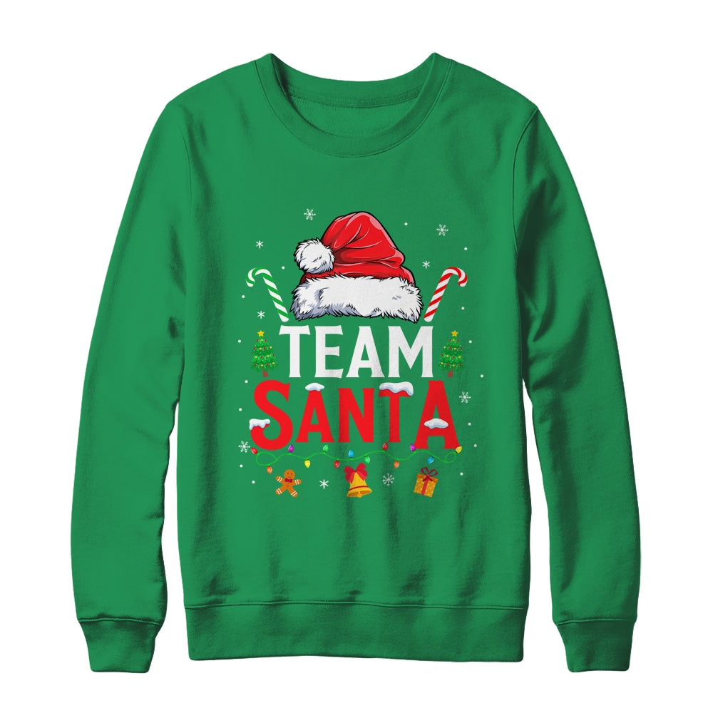 Team Santa Red Plaid Christmas Family Matching Boys Girls Shirt & Sweatshirt | siriusteestore