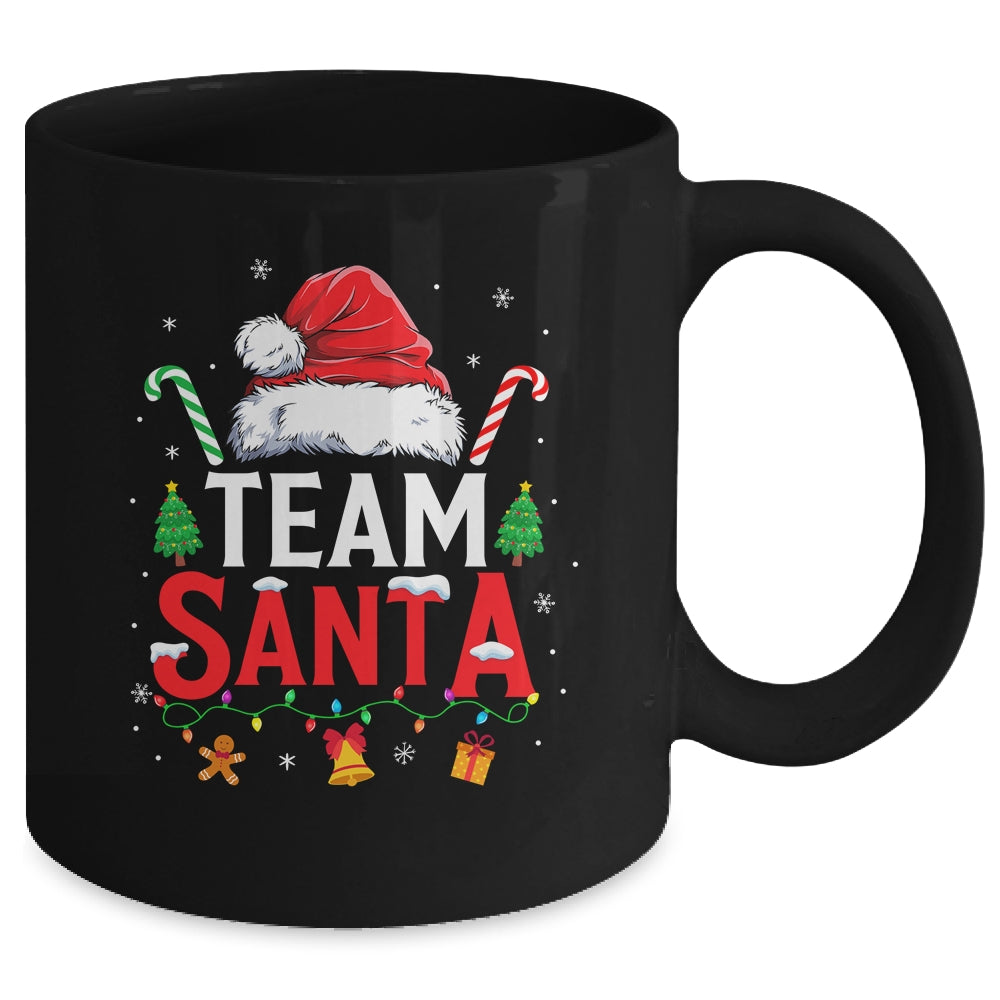 Team Santa Red Plaid Christmas Family Matching Boys Girls Mug | siriusteestore