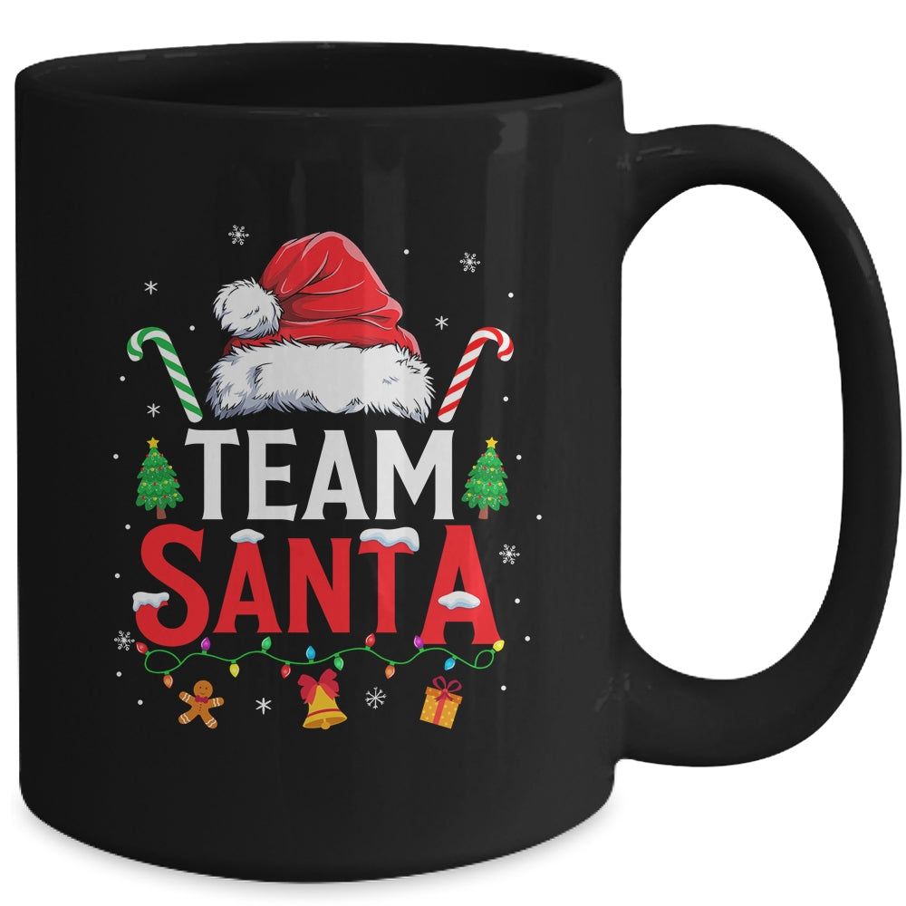 Team Santa Red Plaid Christmas Family Matching Boys Girls Mug | siriusteestore