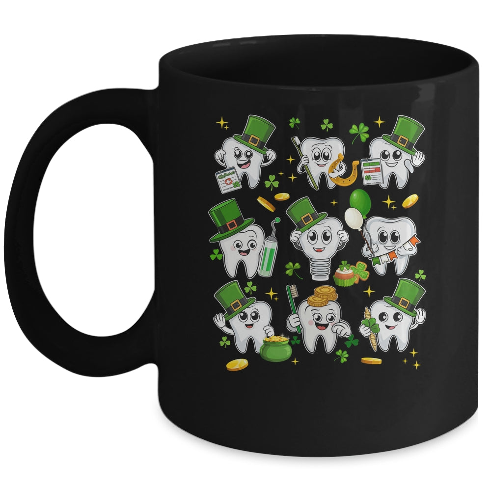 Teeth St Patrick Dentist Dental Assistant Irish Leprechaun Mug | siriusteestore