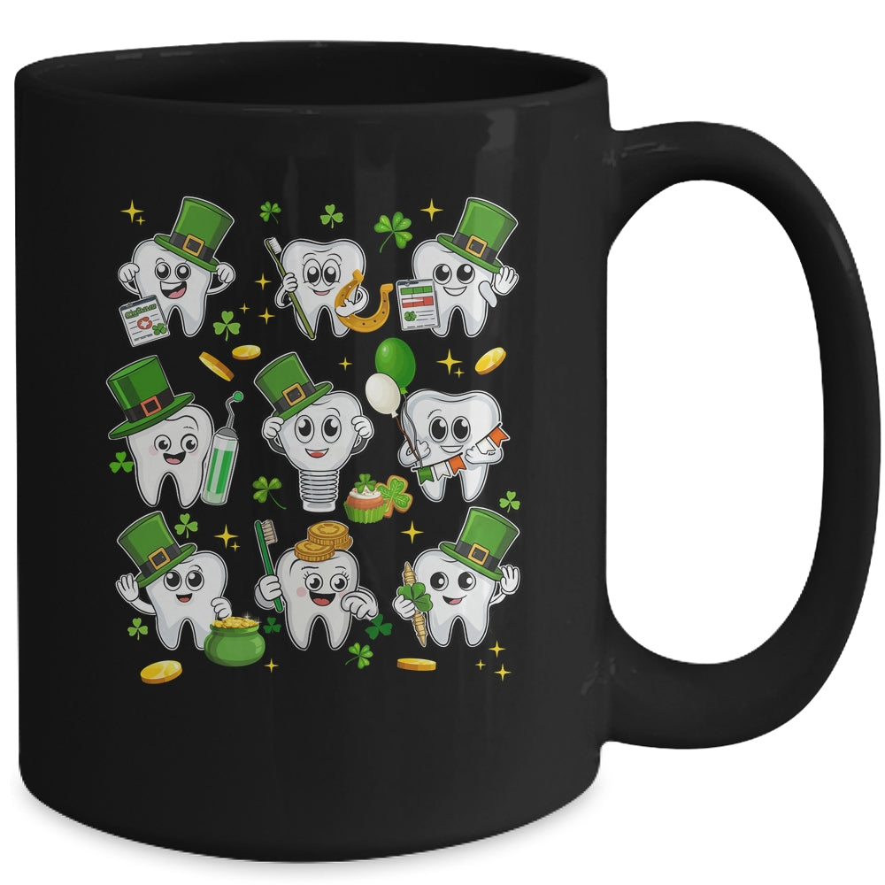 Teeth St Patrick Dentist Dental Assistant Irish Leprechaun Mug | siriusteestore