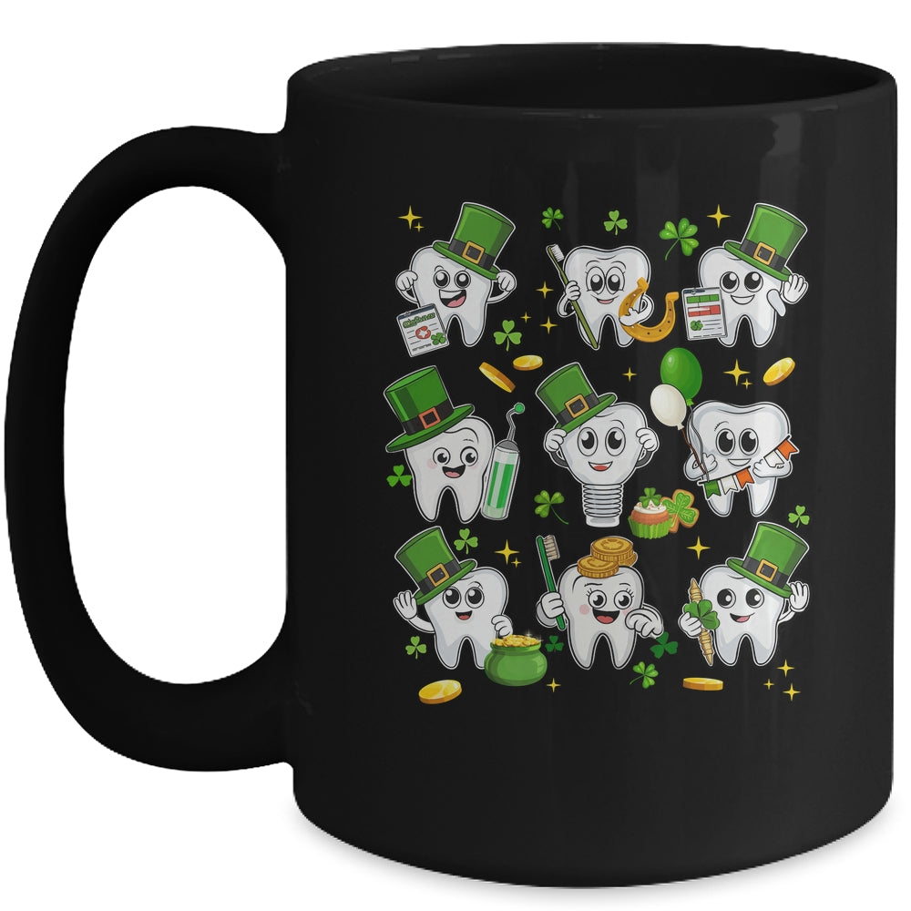 Teeth St Patrick Dentist Dental Assistant Irish Leprechaun Mug | siriusteestore