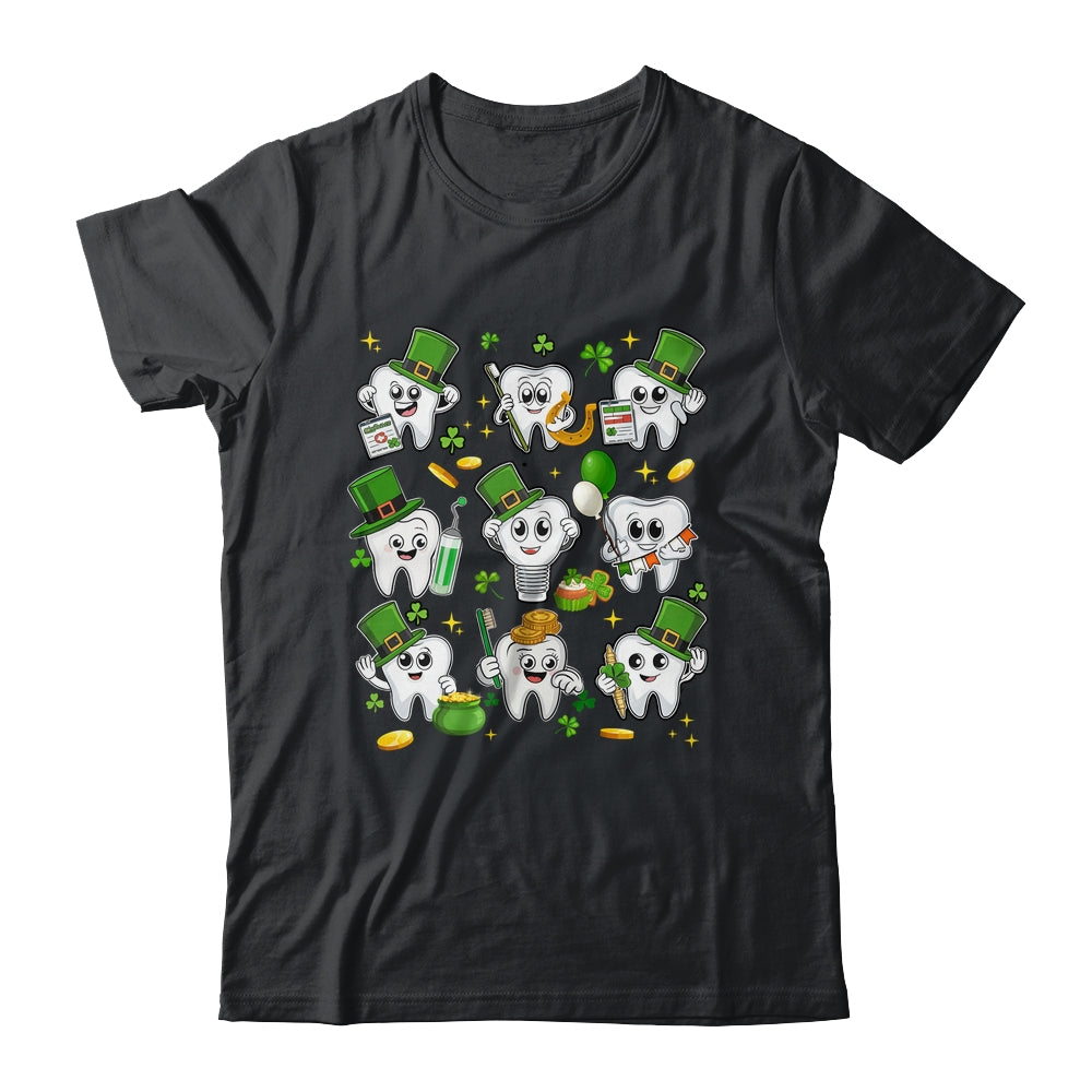 Teeth St Patrick Dentist Dental Assistant Irish Leprechaun Shirt & Hoodie | siriusteestore