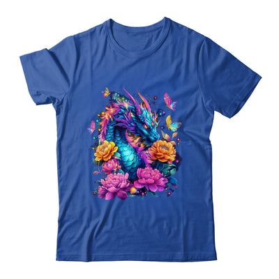 Watercolor Dragon Women Flowers Beautiful Art Colorful Shirt & Hoodie | siriusteestore