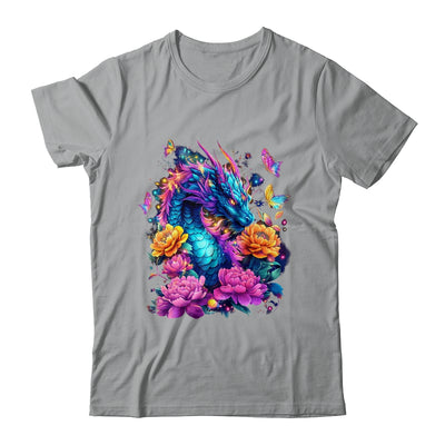 Watercolor Dragon Women Flowers Beautiful Art Colorful Shirt & Hoodie | siriusteestore