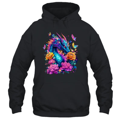 Watercolor Dragon Women Flowers Beautiful Art Colorful Shirt & Hoodie | siriusteestore