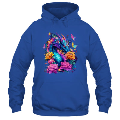 Watercolor Dragon Women Flowers Beautiful Art Colorful Shirt & Hoodie | siriusteestore