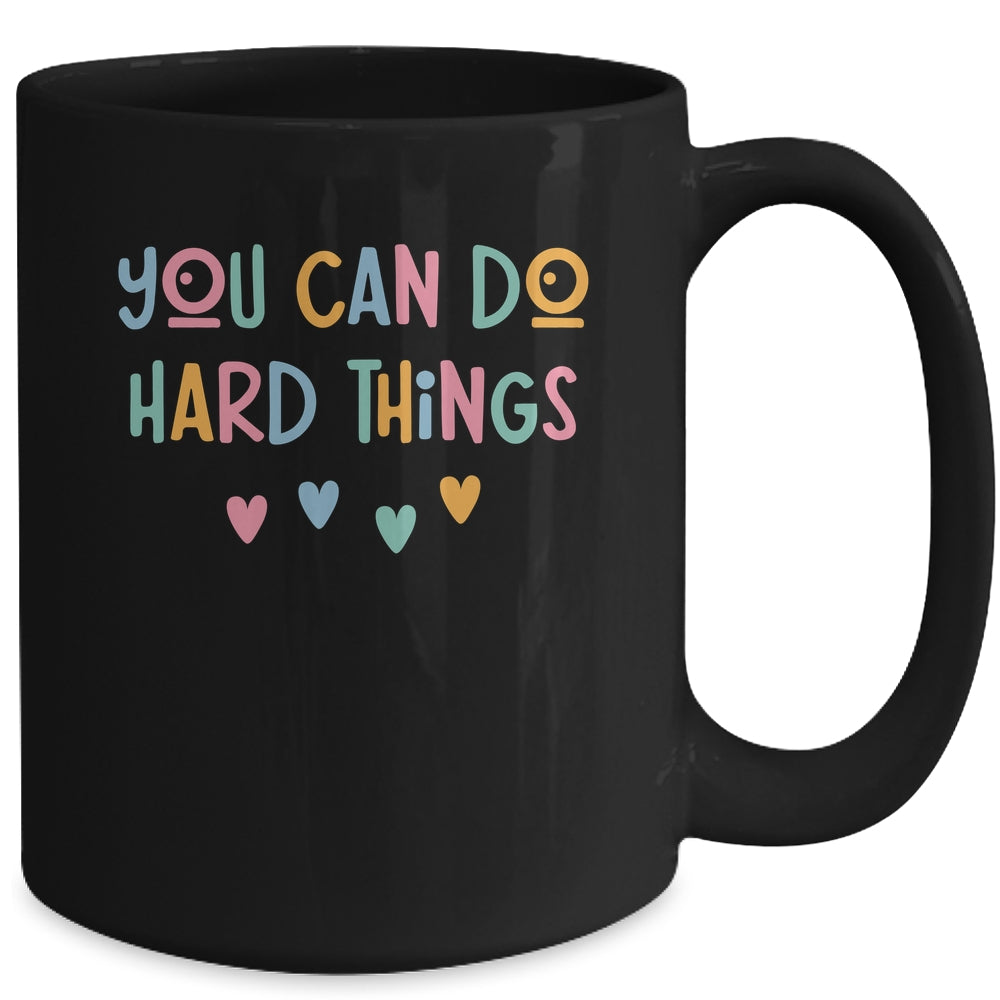 Test Day Teacher You Can Do Hard Things Testing Women Kids Mug | siriusteestore