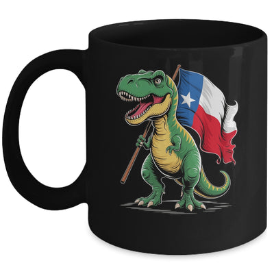 Texas Lover Kids Boys Dinosaur Lover USA Texas Flag Mug | siriusteestore