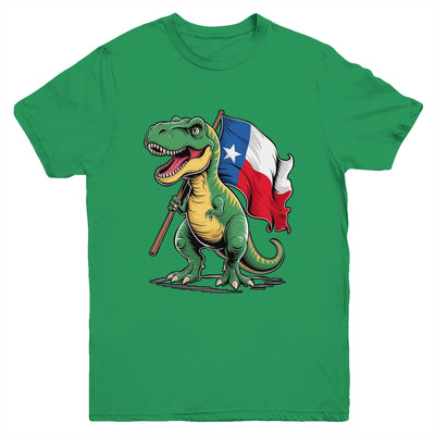 Texas Lover Kids Boys Dinosaur Lover USA Texas Flag Youth Shirt | siriusteestore