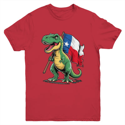 Texas Lover Kids Boys Dinosaur Lover USA Texas Flag Youth Shirt | siriusteestore