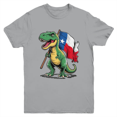 Texas Lover Kids Boys Dinosaur Lover USA Texas Flag Youth Shirt | siriusteestore