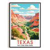 Texas Travel Print Poster Lone Star State Scenic Vista Souvenir Wall Art Landscape Picture Suitable For Home Room Living Room Office Bedroom Decor Unframed | siriusteestore