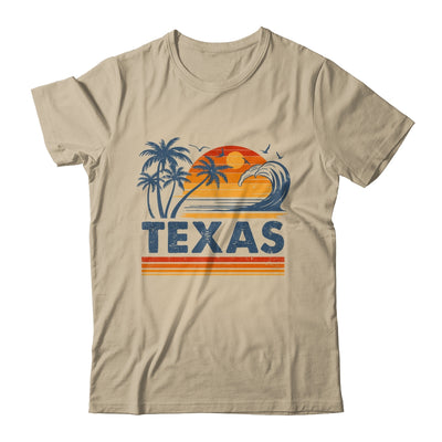 Texas Vacation Sunset Cute 70s Vintage Retro Beach Shirt & Tank Top | siriusteestore