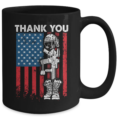 Thank You Patriotic Memorial Day 4th Of July US Flag Mug | siriusteestore
