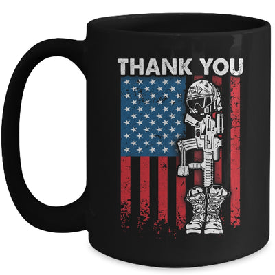 Thank You Patriotic Memorial Day 4th Of July US Flag Mug | siriusteestore