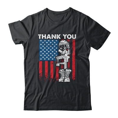 Thank You Patriotic Memorial Day 4th Of July US Flag Shirt & Hoodie | siriusteestore