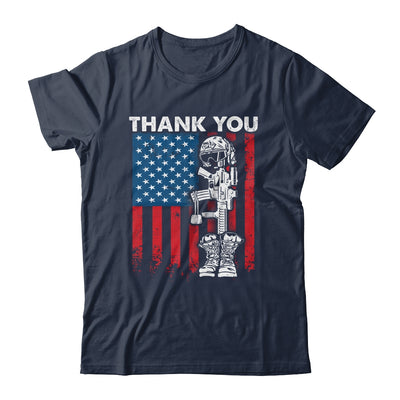 Thank You Patriotic Memorial Day 4th Of July US Flag Shirt & Hoodie | siriusteestore
