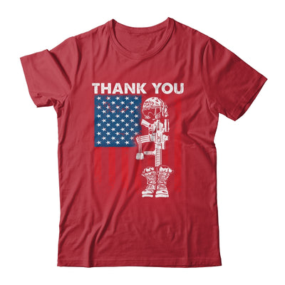 Thank You Patriotic Memorial Day 4th Of July US Flag Shirt & Hoodie | siriusteestore