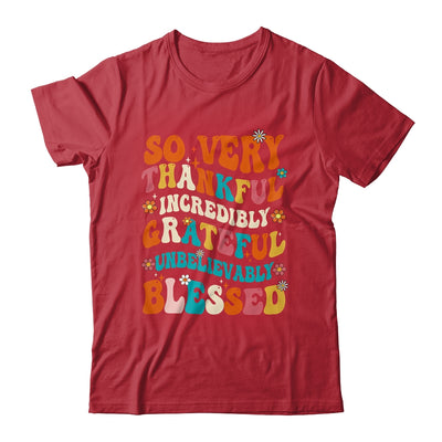 Thankful Grateful Blessed Happy Thanksgiving Day Funny Shirt & Hoodie | siriusteestore