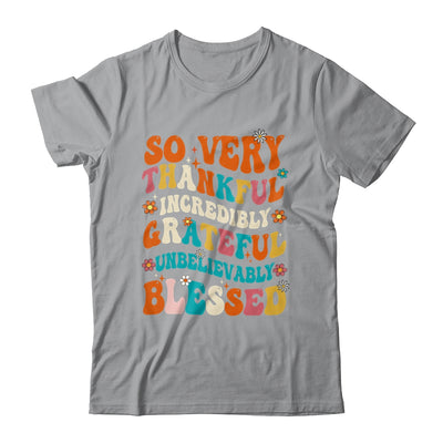 Thankful Grateful Blessed Happy Thanksgiving Day Funny Shirt & Hoodie | siriusteestore