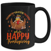 Thankful Grateful Blessed Thanksgiving Turkey Women Girls Mug | siriusteestore