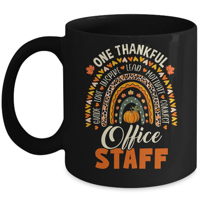 Thankful Office Staff Thanksgiving School Secretary Office Mug | siriusteestore