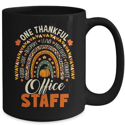 Thankful Office Staff Thanksgiving School Secretary Office Mug | siriusteestore