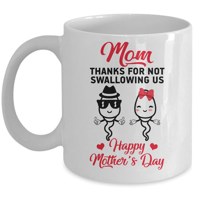Thanks For Not Swallowing Us Happy Mothers Day Mug | siriusteestore