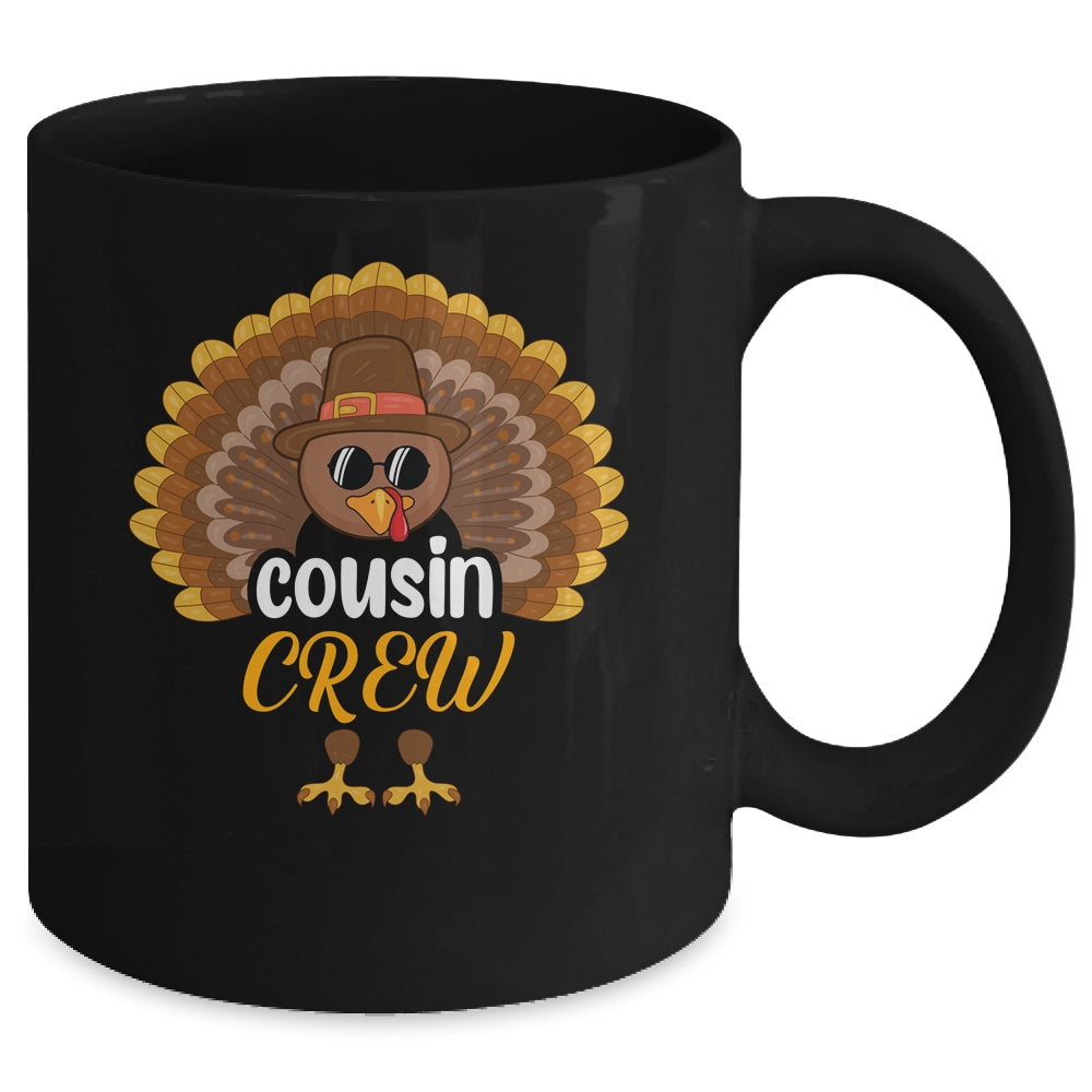 Thanksgiving Cousin Crew Turkey Group Matching Family Mug | siriusteestore