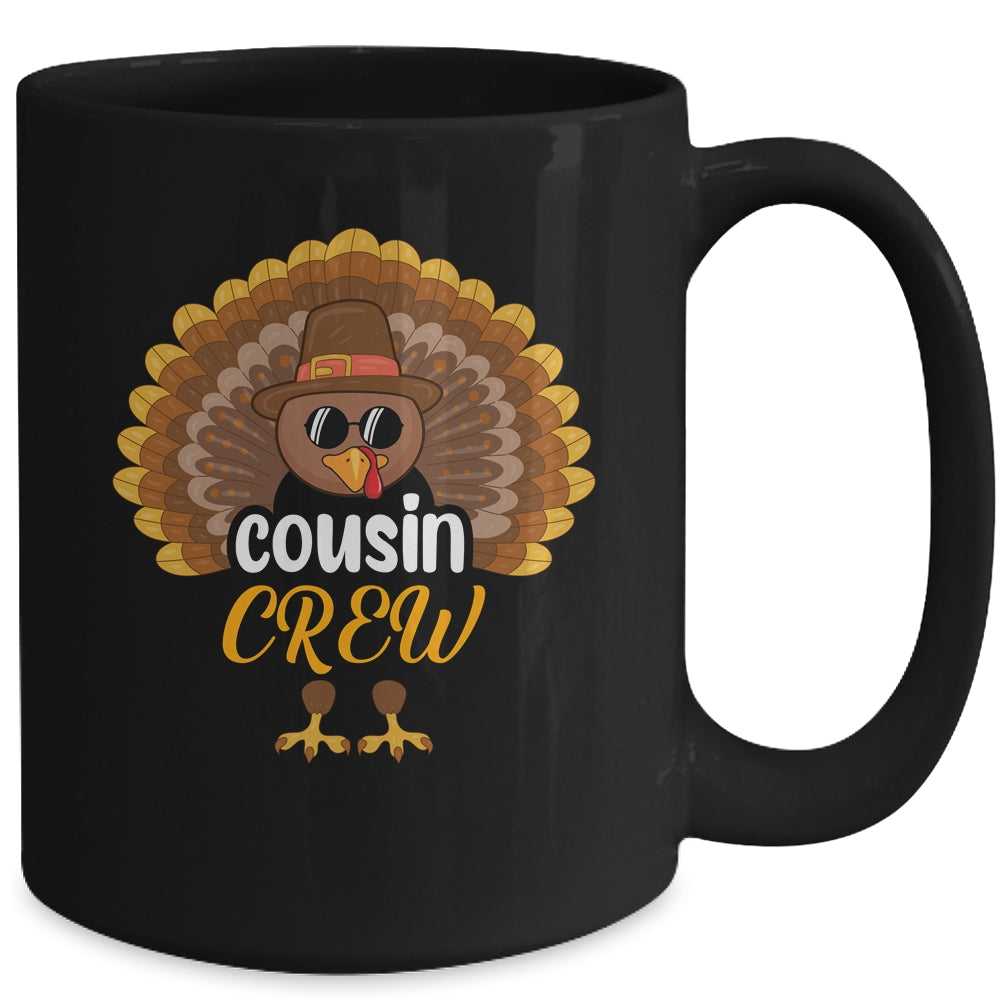 Thanksgiving Cousin Crew Turkey Group Matching Family Mug | siriusteestore