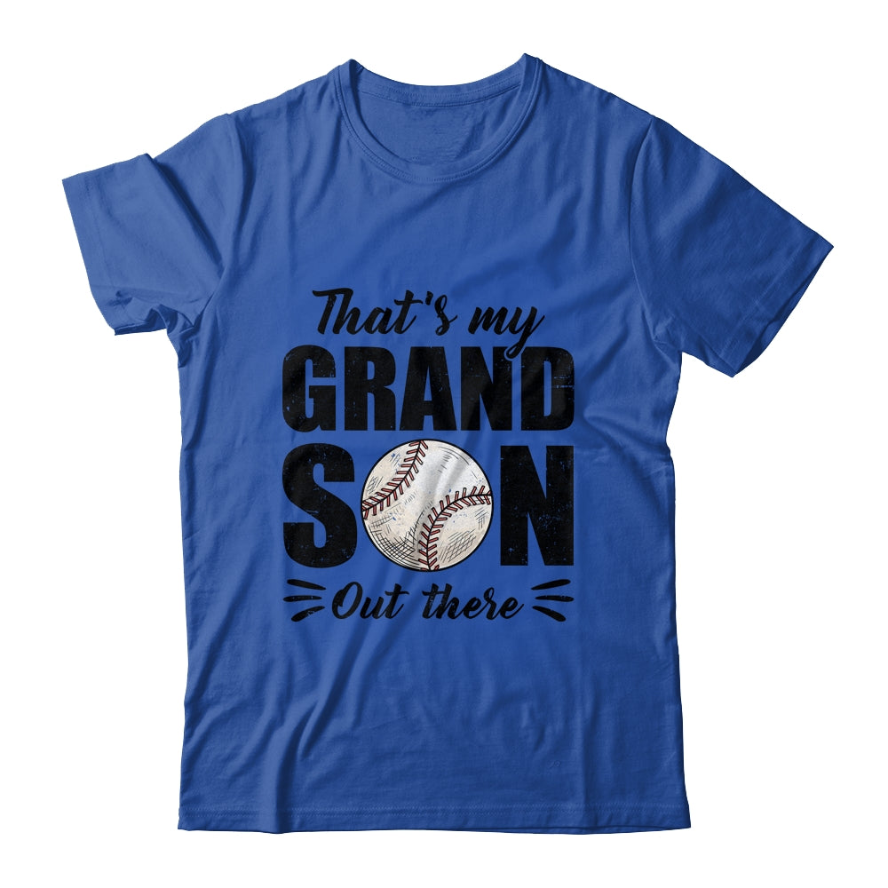 That's My Grandson Out There Baseball Lover Grandma Grandpa Shirt & Tank Top | siriusteestore