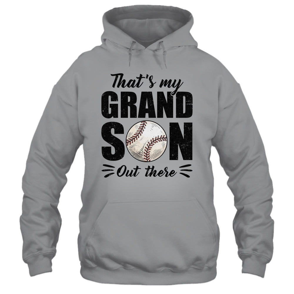 That's My Grandson Out There Baseball Lover Grandma Grandpa Shirt & Tank Top | siriusteestore