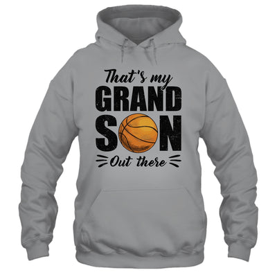 That's My Grandson Out There Basketball Lover Grandma Grandpa Shirt & Tank Top | siriusteestore