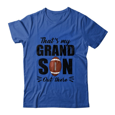 That's My Grandson Out There Football Lover Grandma Grandpa Shirt & Tank Top | siriusteestore