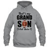 That's My Grandson Out There Football Lover Grandma Grandpa Shirt & Tank Top | siriusteestore