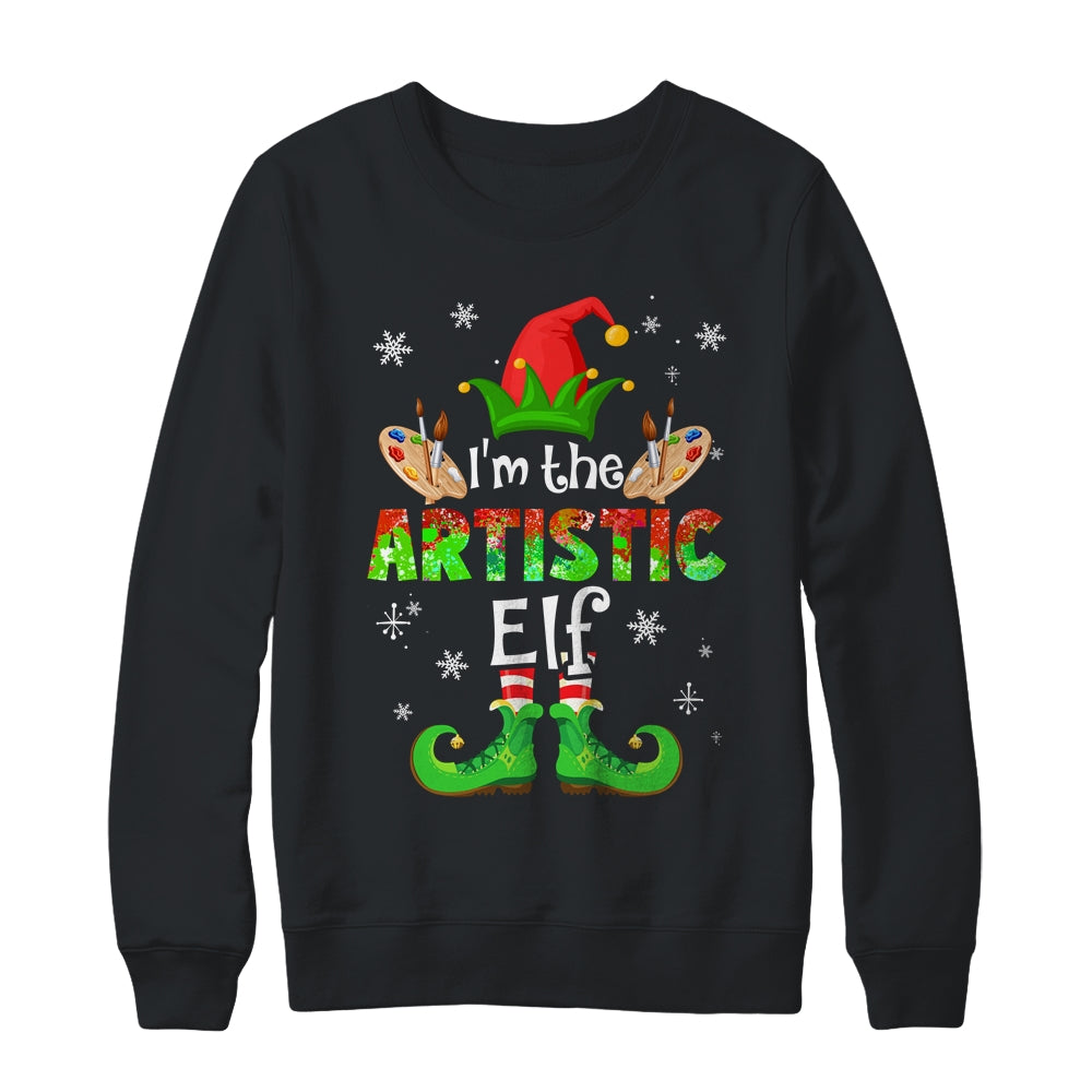 The Artistic Elf Group Matching Family Christmas Art Shirt & Sweatshirt | siriusteestore