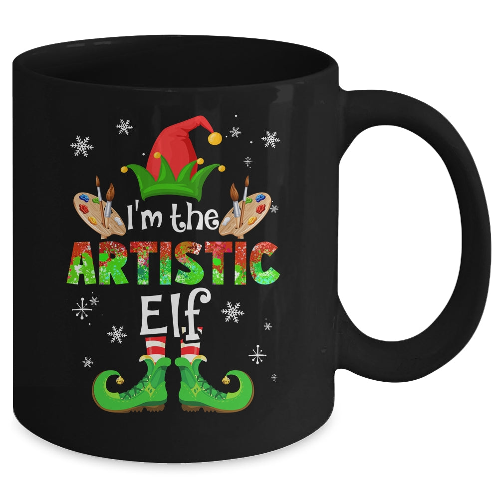 The Artistic Elf Group Matching Family Christmas Art Mug | siriusteestore
