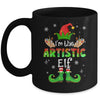 The Artistic Elf Group Matching Family Christmas Art Mug | siriusteestore