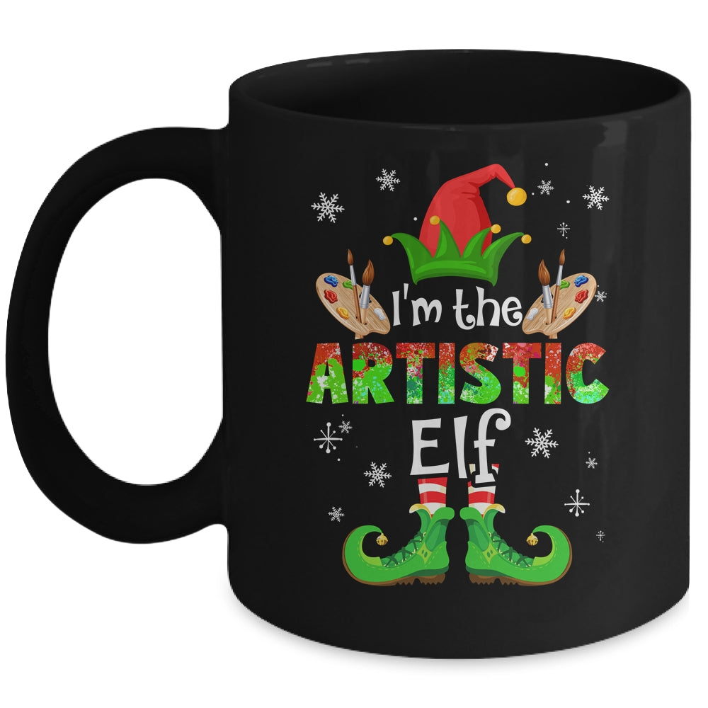 The Artistic Elf Group Matching Family Christmas Art Mug | siriusteestore